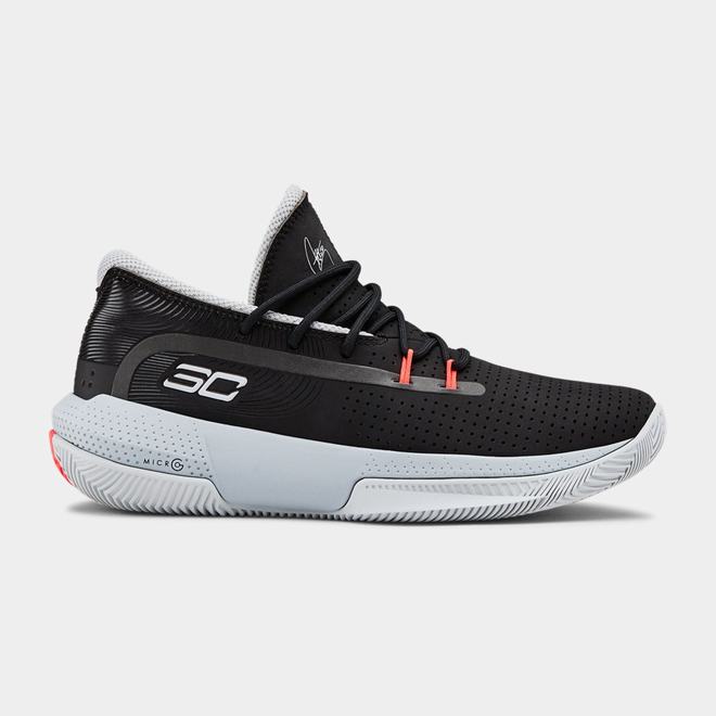 Under Armour SC 3ZER0 III - Chlapcenske Basketbalove Topanky - Čierne/Siva